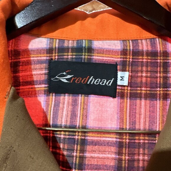 NOS VINTAGE Red Head Jacket Mens Medium Brown Orange Duck Canvas Hunting Coat - Picture 4 of 7